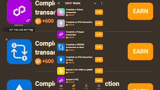 UXUY Wallet Airdrop Withdrawal Tasks // UXUY Airdrop Updates