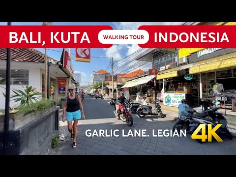 KUTA BALI Legian 🇮🇩 Bali WALKING Tour