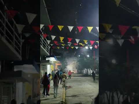 Fiesta Patronal en honor de Cristo Rey quema de un Castillo la noche de La Víspera