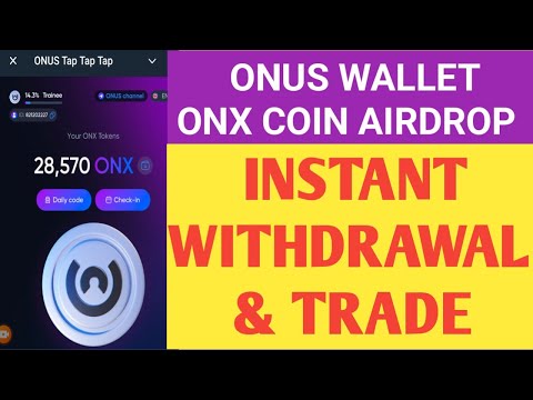 Onus Tap Airdrop | ONX Coin Airdrop | ONUS Wallet Airdrop | ONX Coin Withdrawal