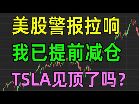 美股收评1125，个股警报拉响，我已提前减仓！TSLA见顶了吗？