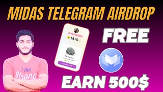 Midas Airdrop Full Details || Earn Free GM Points In Midas Airdrop - Telegram Airdrop