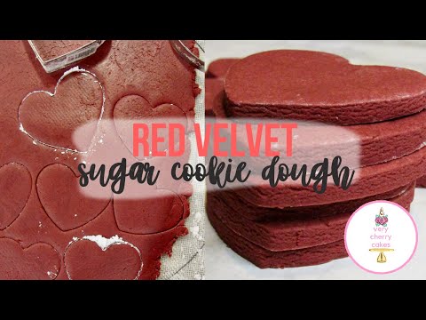 Red Velvet Sugar Cookie Dough | No spread No Chill