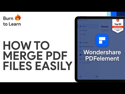 How to merge easily and professionally PDF files with Pdfelement  #pdfmerge #wondershare #pdfelement