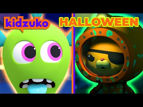 👾 Slime Monster Battles! 👻 | Chico, Kwazii and Friends | 🎃 Halloween Compilation | @Kidzuko