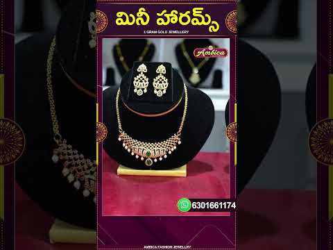 Mini Harams  | 1Gram Gold Jewellery | Ambica Fashion Jewellery #shorts