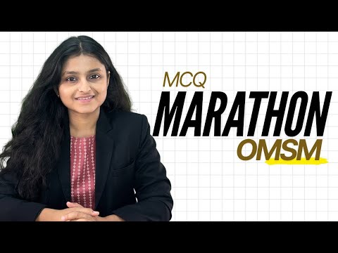 OMSM MCQ Marathon | CMA Inter | Palak Sharma | AIR - 39