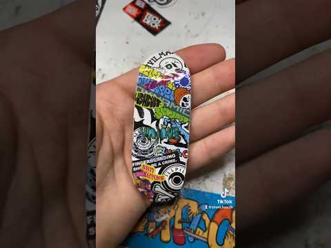 DIY Fingerboard Sticker Graphic! #fingerboarding #fingerskateboard #skateboarding #fingerboard