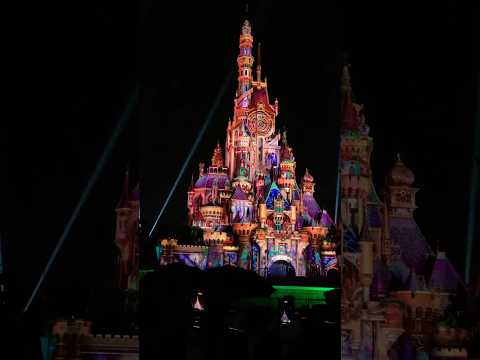 Momentous Nighttime Spectacular②#仲良し夫婦#Disney#HKDL#香港ディズニー#プロジェクションマッピング#shorts