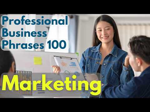 Business Phrases in "Marketing" for professionals | Business English Learning