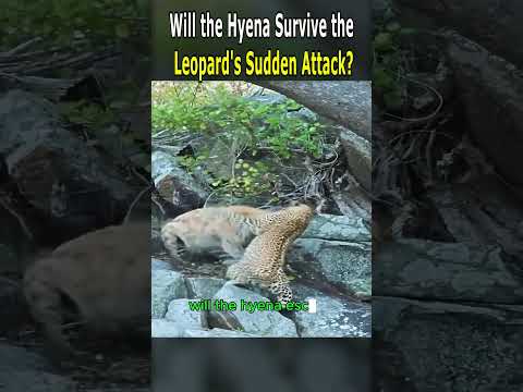 Leopard Attacks Hyena!! 😱 Who Win?