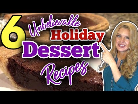 6 Incredible THANKSGIVING DESSERT RECIPES you NEED to make for the HOLIDAYS! Tasty HOLIDAY DESSERTS