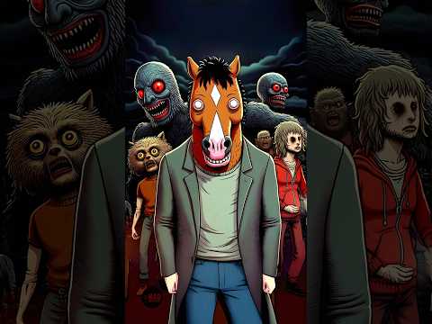 Horror Versions of the BoJack Horseman Characters #fakesituation #bojackhorseman