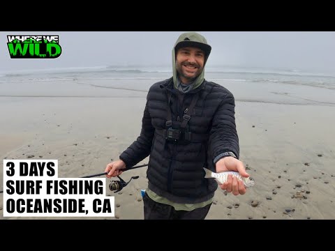 3 DAYS SURF FISHING - Oceanside, California