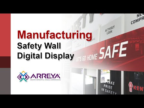 Digital Signage Safety Wall Display