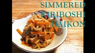 Simmered Kiriboshi Daikon (Dried Radish) 切り干し大根の煮付け