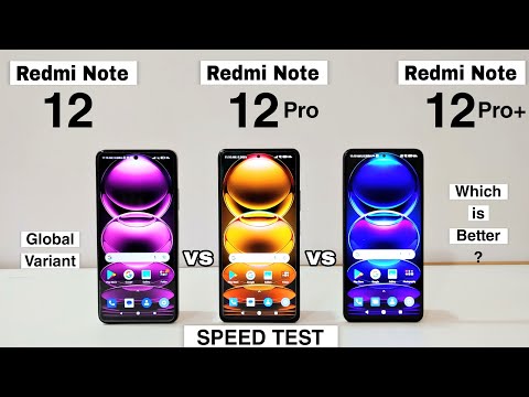 Redmi note 12 5g vs Redmi note 12 Pro 5g vs Redmi note 12 Pro+ 5g Speed Test & Comparison