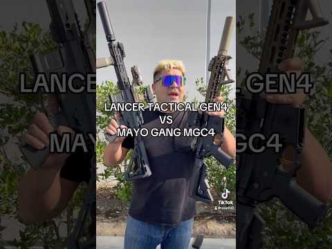 Lancer Tactical Gen 4 VS Mayo Gang MGC4 #airsoft #airsoftgi #gaming #toys #milsim #shorts #short