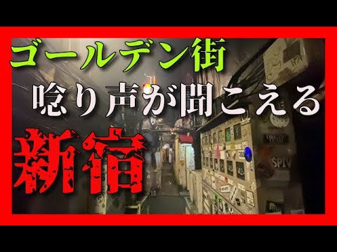 【新宿ゴールデン街】伝説の元青線地帯を散策してたら女性のうめき声が聞こえてきた