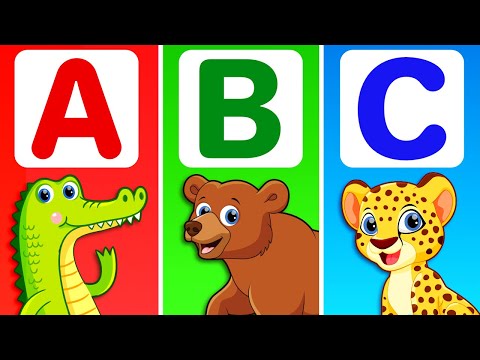 Learn Alphabet for Kids with Animals | ABC Song | ABCD Educational Videos by RV AppStudios