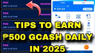 TIPS TO EARN ₱500 GCASH DAILY IN 2025 LEGIT EARNING APP 2025 GCASH