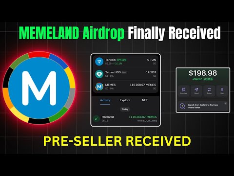 MEMELAND Airdrop Finally Received ||