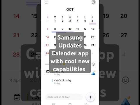 Samsung updates Calendar App via Galaxy Store #calendar