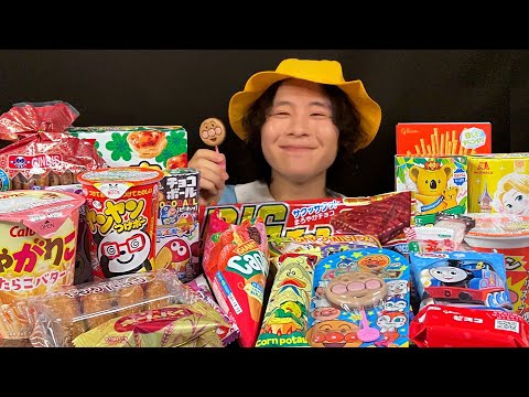 ASMR Return to your childhood by eating your favorite sweets👶【eating sound/mukbang】