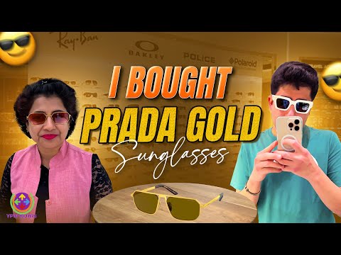 I BOUGHT PRADA GOLD SUNGLASSES - VERY RARE !! 😍🔥✨