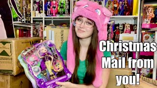 Christmas doll mail from YOU!! (P.O Box unboxing) - Bratz, Barbie, Disney and more!