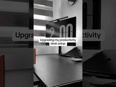 Upgrade my productivity desk setup with me #desksetup #deskmakeover #desktour