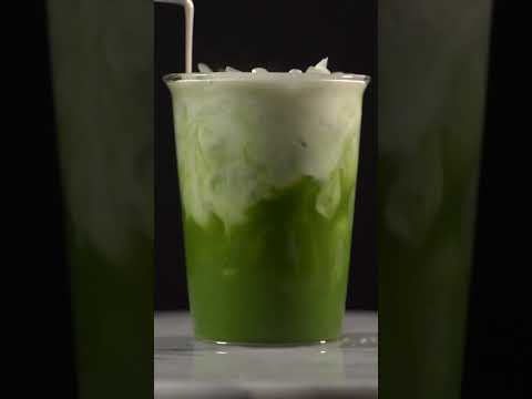 Quench your thirst with this iced jasmine matcha tea