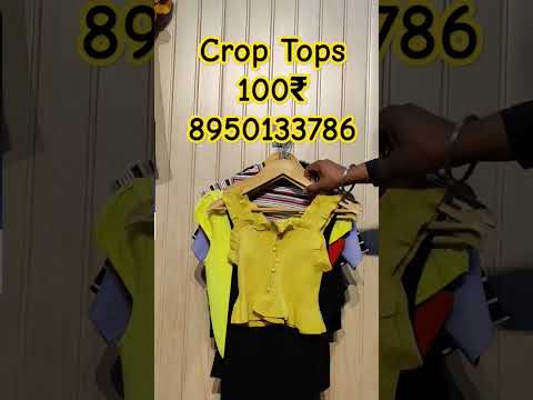 Export surplus Crop Tops 100₹ Only wholesale 8950133786#export #surplus #delhi #brand #clothes #crop