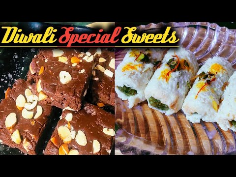 ना दूध ना मावा बिना घी चमचम मिठाई और chocolate बर्फी Diwali special chamcham chhena mithai