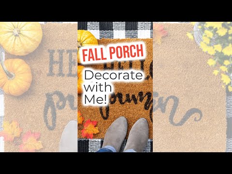 Fall Porch - Decorate with Me! #shorts