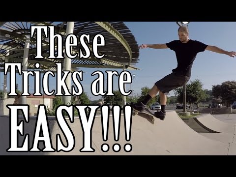 10 Easiest Mini Ramp Skateboarding Tricks (Tutorials)