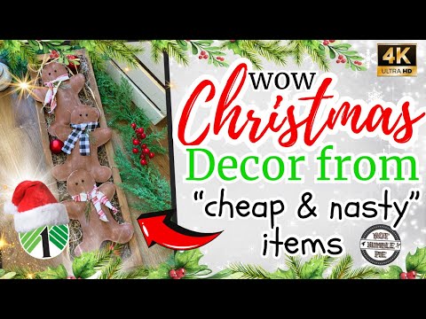 Dollar Tree Christmas DIY Crafts | Gingerbread man decorations