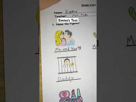 Grading Emma’s test… #asmr #test #shorts #teacher