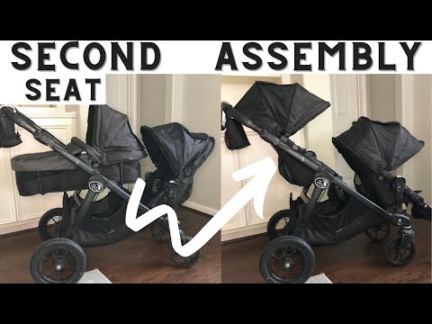 City Select Baby Jogger Double Stroller Second Seat || How To assemble Second Seat from the Bassinet