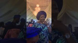 dayo amusa was so happy wen she see afeez owo at adeniyi johnson naming