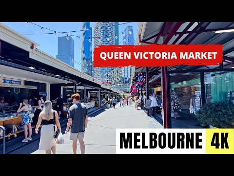 MELBOURNE, AUSTRALIA 🇦🇺 [4K] Queen Victoria Market — Walking Tour 2024