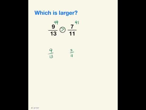 Compare Fractions Easily | Math Trick