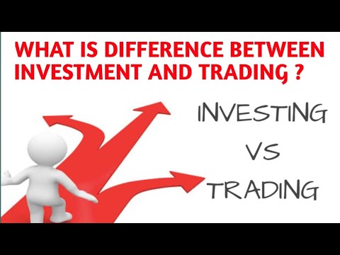 What is difference between trading and investing || trading vs investing