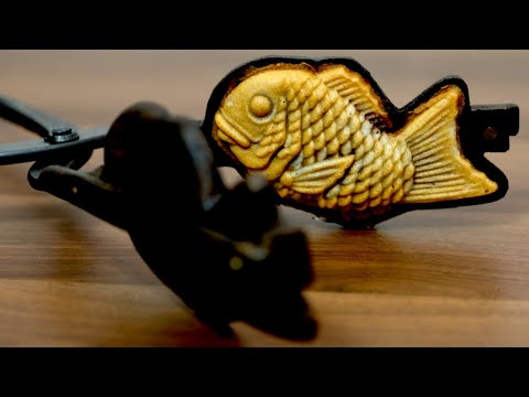 業務用で天然たい焼きに挑戦！Taiyaki. Japanese fish-shaped cake. Japanese Street Food