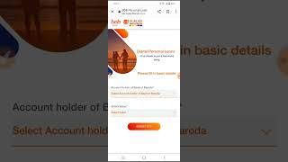 Bank of Baroda Personal Loan | Personal Loan | #Shorts