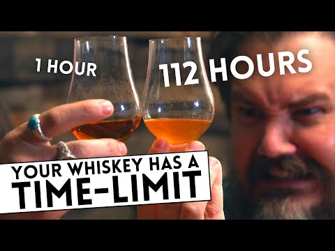 How long does whiskey last IN YOUR GLASS???