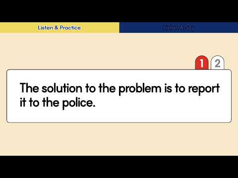 English Speaking Practice | Problem Solving