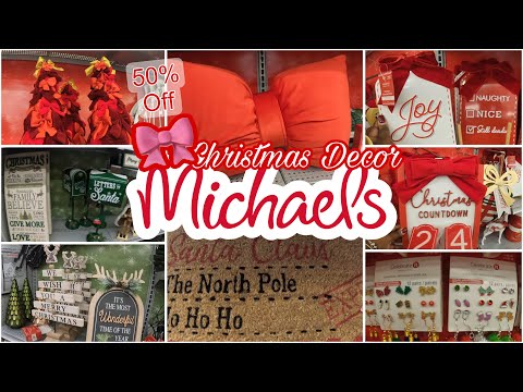 MICHAELS 50% Off Christmas Decor ~ Red Bow Collection & Green Collection Holiday Jewelry Clothes