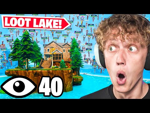 I Got All 40 Players To Land Lil Loot Lake In Fortnite Reload!