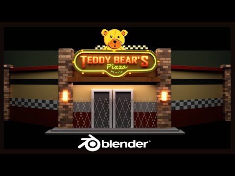 How to Model a Pizza Place - Blender Tutorial | Five Nights at Freddy's